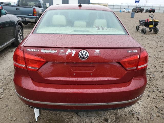 1VWCV7A37FC047899 - 2015 VOLKSWAGEN PASSAT SEL RED photo 6