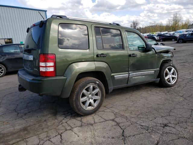 1J8GN58K08W156009 - 2008 JEEP LIBERTY LIMITED GREEN photo 3