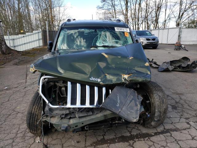 1J8GN58K08W156009 - 2008 JEEP LIBERTY LIMITED GREEN photo 5