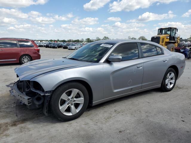 2C3CDXBG0DH638307 - 2013 DODGE CHARGER SE SILVER photo 1