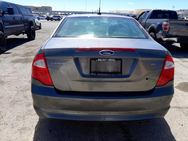 3FAHP0HA6BR114847 - 2011 FORD FUSION SE GRAY photo 6