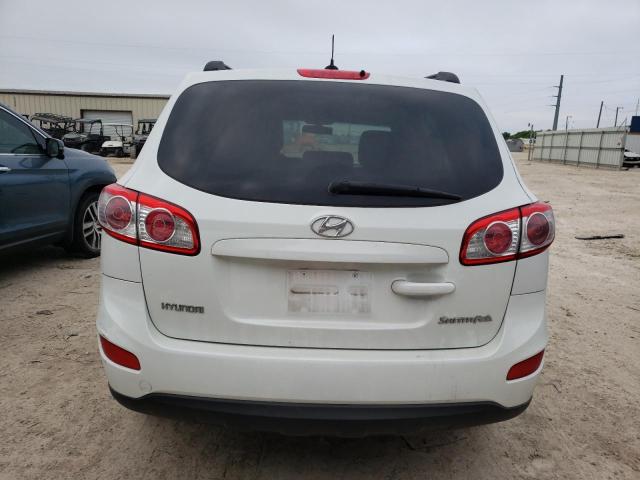 5NMSG3AB6AH333956 - 2010 HYUNDAI SANTA FE GLS WHITE photo 6