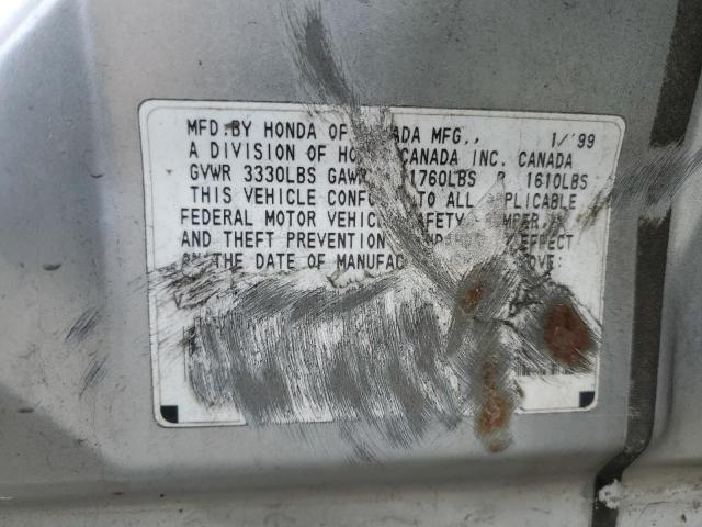 2HGEJ6615XH532339 - 1999 HONDA CIVIC BASE SILVER photo 12