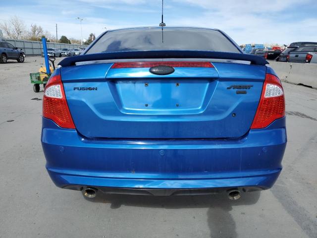 3FAHP0DC1BR201322 - 2011 FORD FUSION SPORT BLUE photo 6