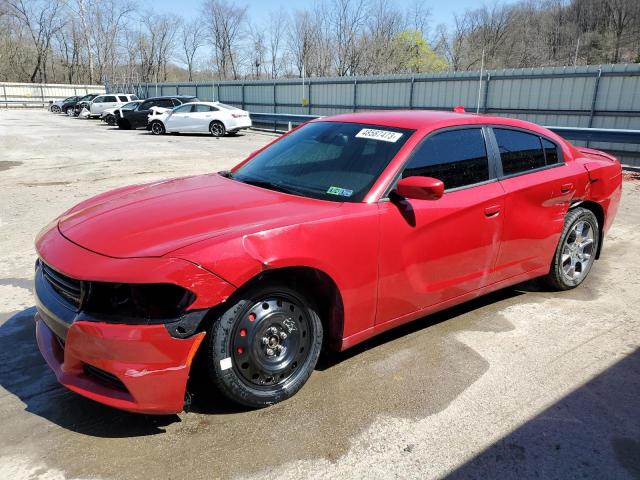 2C3CDXJG3GH147185 - 2016 DODGE CHARGER SXT RED photo 1