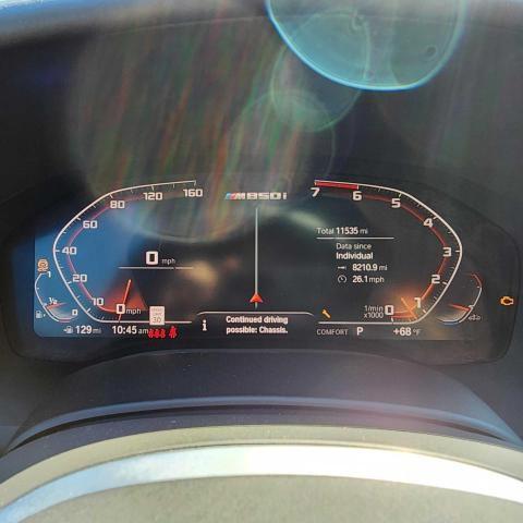 WBAGV8C09LCE21681 - 2020 BMW M850XI BLUE photo 8