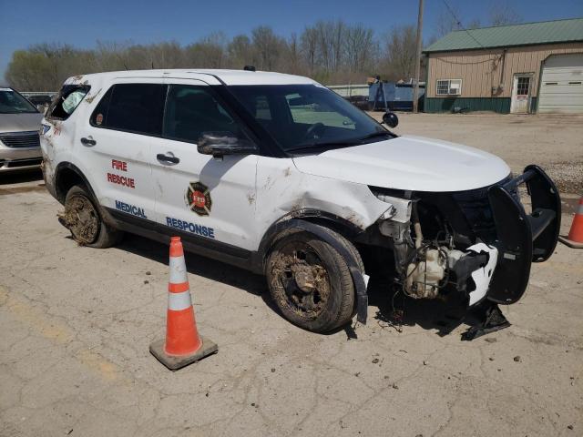 1FM5K8AR2DGA80681 - 2013 FORD EXPLORER POLICE INTERCEPTOR WHITE photo 4