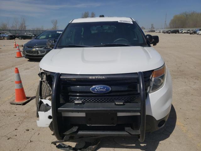 1FM5K8AR2DGA80681 - 2013 FORD EXPLORER POLICE INTERCEPTOR WHITE photo 5