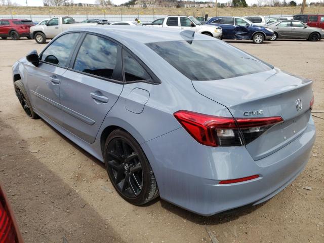2HGFE2F57NH578255 - 2022 HONDA CIVIC SPORT 灰色 照片 2