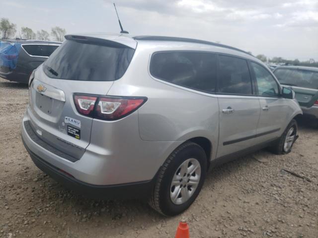 1GNKRFKD6DJ111404 - 2013 CHEVROLET TRAVERSE LS SILVER photo 3