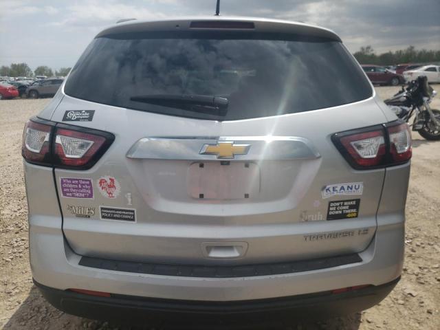 1GNKRFKD6DJ111404 - 2013 CHEVROLET TRAVERSE LS SILVER photo 6