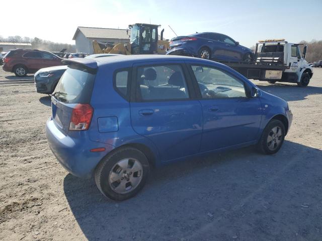 KL1TD66686B601905 - 2006 CHEVROLET AVEO BASE Mavi foto 3