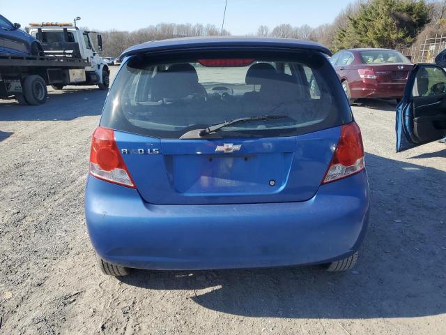 KL1TD66686B601905 - 2006 CHEVROLET AVEO BASE Mavi foto 6