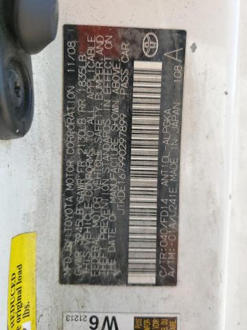 JTKDE167990297899 - 2009 TOYOTA SCION TC 白色 照片 13