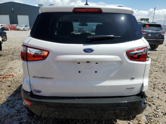 MAJ6S3GL0KC299194 - 2019 FORD ECOSPORT SE WHITE photo 6