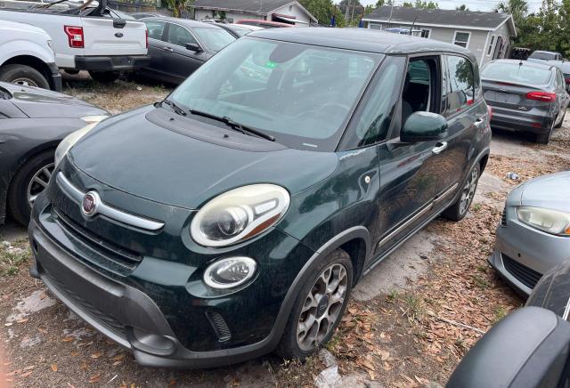 ZFBCFADH5EZ009235 - 2014 FIAT 500L TREKKING GREEN photo 2