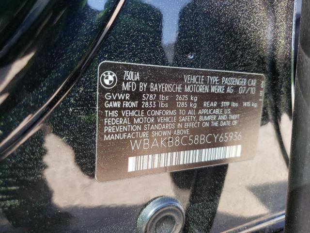 WBAKB8C58BCY65936 - 2011 BMW ALPINA B7 LI BLACK photo 12