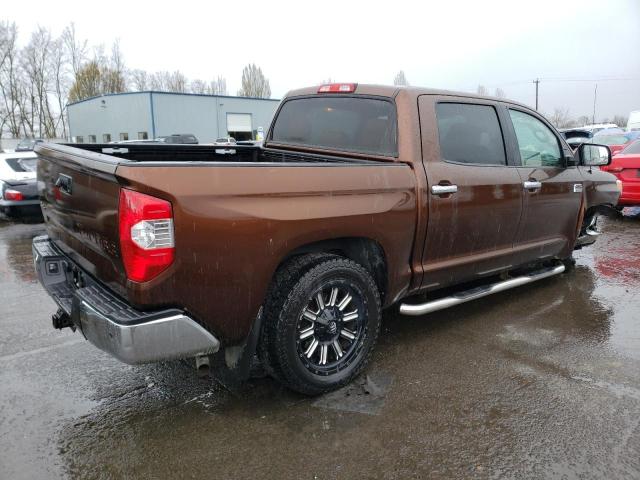 5TFAY5F14EX415184 - 2014 TOYOTA TUNDRA CREWMAX PLATINUM BROWN photo 3