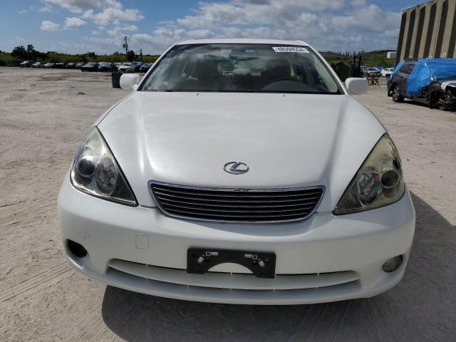 JTHBA30G655124979 - 2005 LEXUS ES 330 WHITE photo 5