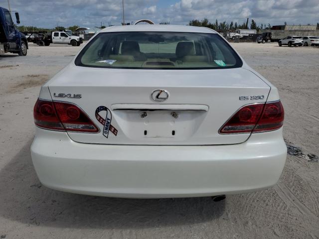 JTHBA30G655124979 - 2005 LEXUS ES 330 WHITE photo 6