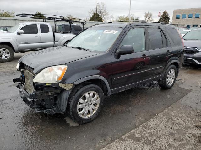 JHLRD78986C012768 - 2006 HONDA CR-V SE BLACK photo 1