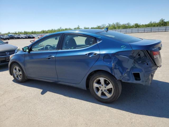 KMHDH4AEXFU454068 - 2015 HYUNDAI ELANTRA SE BLUE photo 2