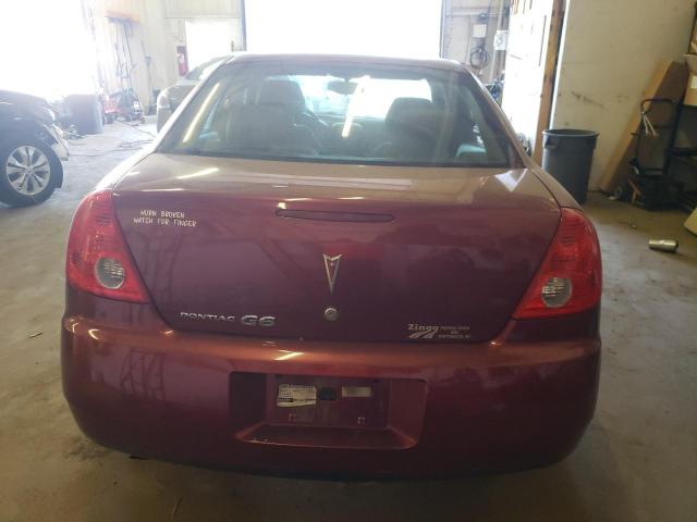 1G2ZF57BX84113960 - 2008 PONTIAC G6 VALUE LEADER BURGUNDY photo 6