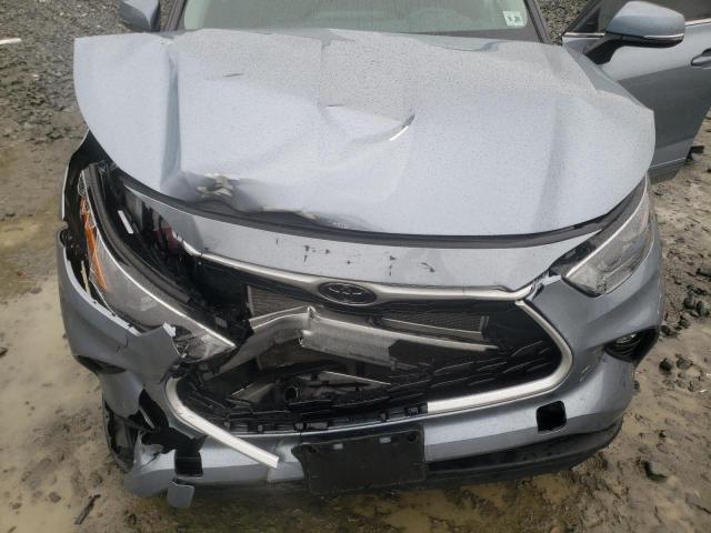 5TDHZRBH0MS129780 - 2021 TOYOTA HIGHLANDER XLE BLUE photo 12
