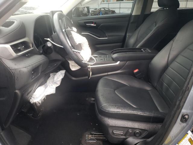 5TDHZRBH0MS129780 - 2021 TOYOTA HIGHLANDER XLE BLUE photo 7