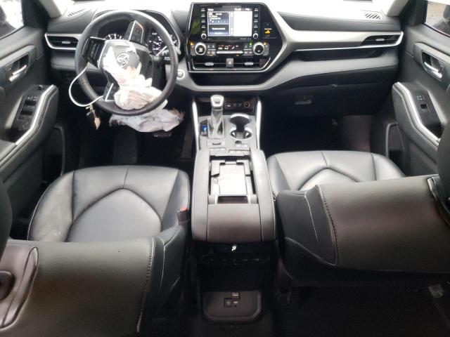 5TDHZRBH0MS129780 - 2021 TOYOTA HIGHLANDER XLE BLUE photo 8