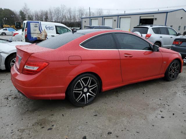 WDDGJ4HBXDG044633 - 2013 MERCEDES-BENZ C 250 RED photo 3