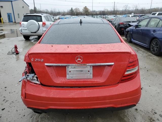 WDDGJ4HBXDG044633 - 2013 MERCEDES-BENZ C 250 RED photo 6