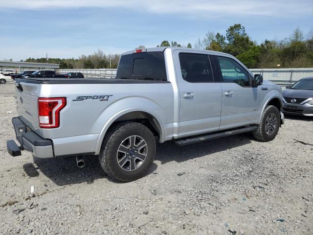 1FTEW1EP7HKC39089 - 2017 FORD F150 SUPERCREW SILVER photo 3