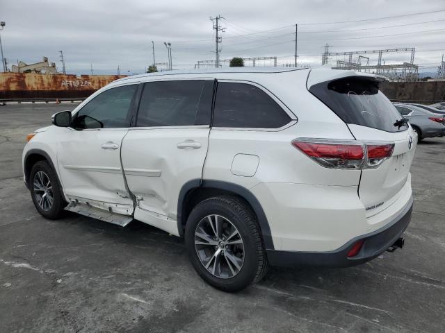 5TDKKRFH3GS159462 - 2016 TOYOTA HIGHLANDER XLE 白色 照片 2