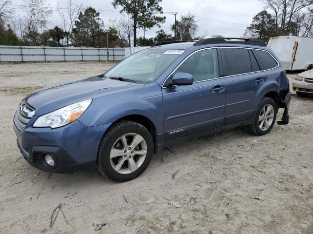 4S4BRCLC0E3321317 - 2014 SUBARU OUTBACK 2.5I LIMITED BLUE photo 1