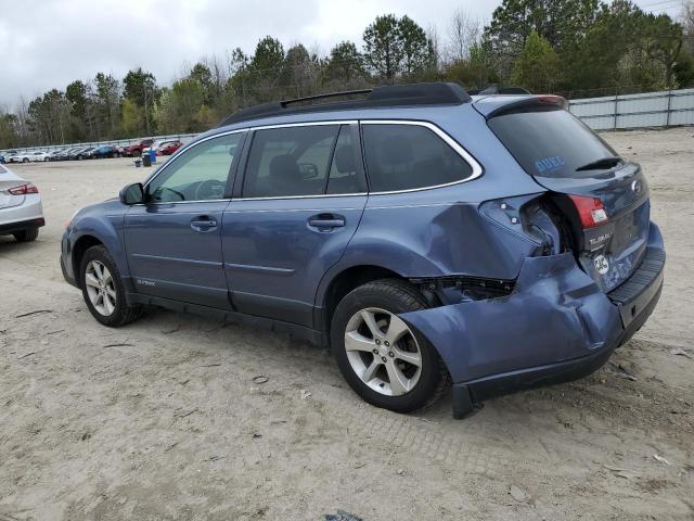 4S4BRCLC0E3321317 - 2014 SUBARU OUTBACK 2.5I LIMITED BLUE photo 2