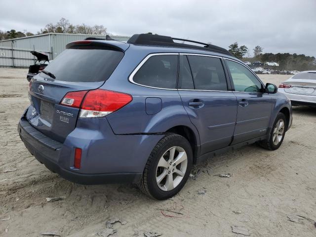 4S4BRCLC0E3321317 - 2014 SUBARU OUTBACK 2.5I LIMITED BLUE photo 3