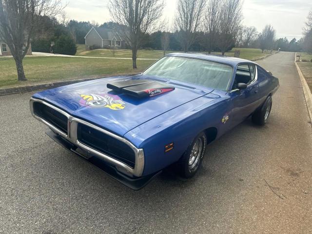 WH23G1G221431 - 1971 DODGE CHARGER BLUE photo 2