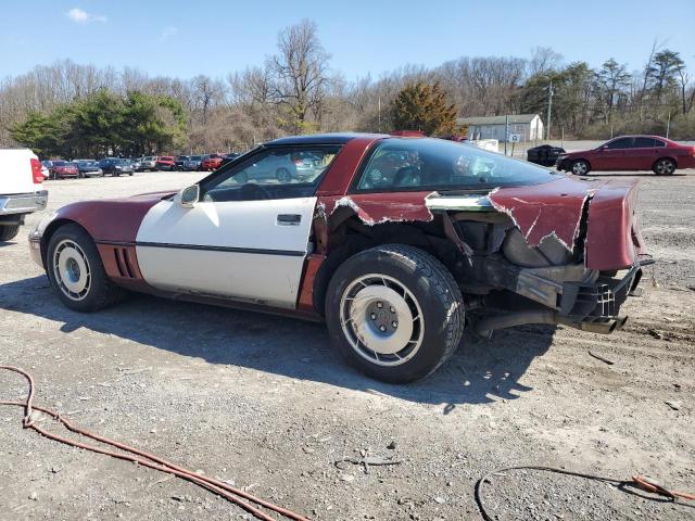 1G1YY2181H5126774 - 1987 CHEVROLET CORVETTE BROWN photo 2