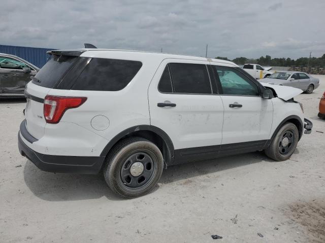 1FM5K8AR2KGB46109 - 2019 FORD EXPLORER POLICE INTERCEPTOR WHITE photo 3