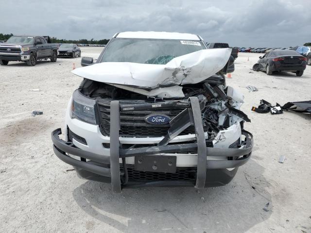1FM5K8AR2KGB46109 - 2019 FORD EXPLORER POLICE INTERCEPTOR أبيض صورة 5