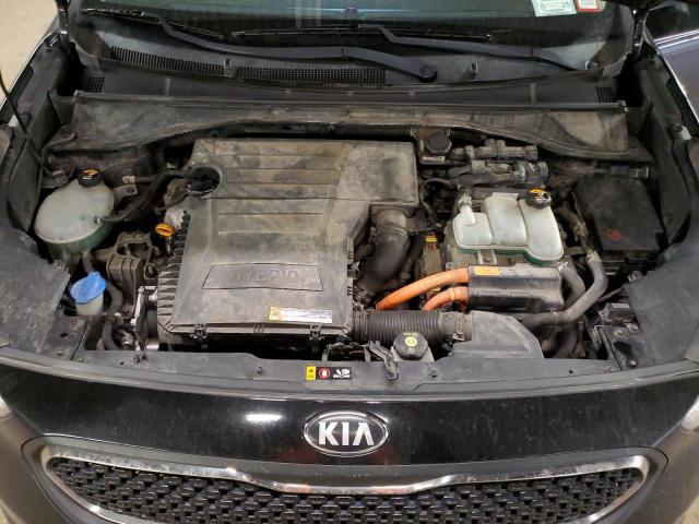 KNDCB3LCXH5080744 - 2017 KIA NIRO FE BLACK photo 11