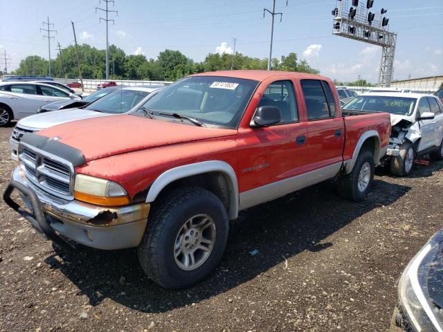 1B7HG2AX61S333945 - 2001 DODGE DAKOTA QUAD RED photo 1