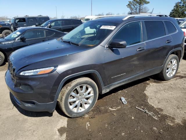 1C4PJLDBXFW516137 - 2015 JEEP CHEROKEE LIMITED GRAY photo 1