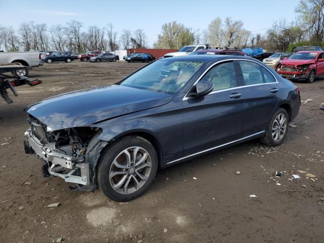 55SWF4KB1GU114436 - 2016 MERCEDES-BENZ C 300 4MATIC GRAY photo 1