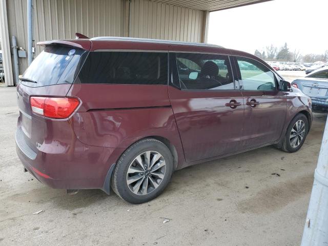 KNDMC5C1XF6047326 - 2015 KIA SEDONA EX BURGUNDY photo 3