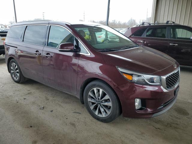 KNDMC5C1XF6047326 - 2015 KIA SEDONA EX BURGUNDY photo 4