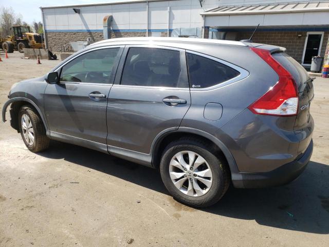 2HKRM4H76CH605040 - 2012 HONDA CR-V EXL GRAY photo 2