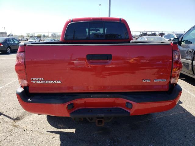 5TEMU52N47Z439949 - 2007 TOYOTA TACOMA DOUBLE CAB LONG BED RED photo 6