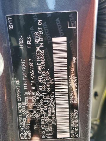 JTEBU5JR9H5429073 - 2017 TOYOTA 4RUNNER SR5/SR5 PREMIUM 灰色 照片 13